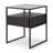 Verbier Bedside Table - Black