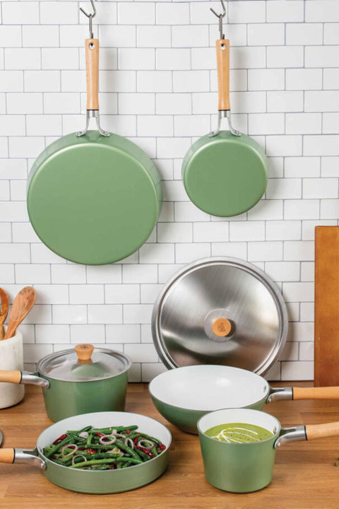 Cardamom Ceramic Coated Cookware