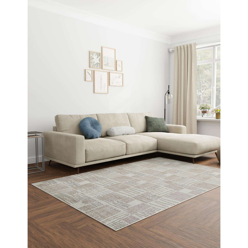 Anaka Geometric Indoor Rug, Rectangle 5'3" x 8'