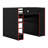 Full Size Wood Gaming Loft Bed With Built-In Desk, RGB LED Lighting, USB Port, Wardrobe & Storage-1110745088