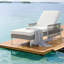 Ensemble de 2 chaises longues Modern Patio