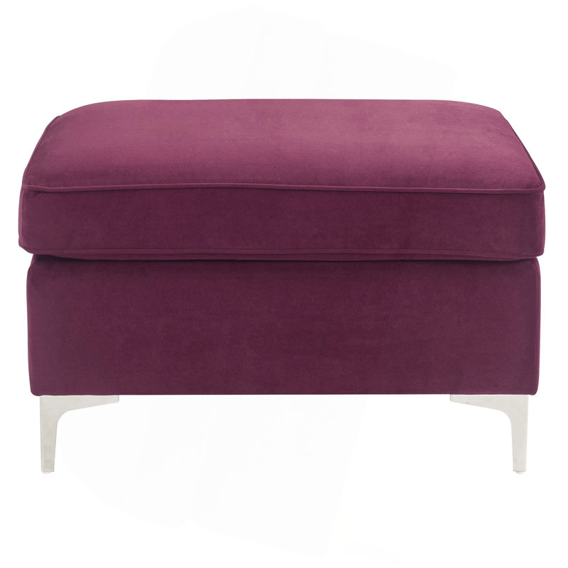 Accent Rectangle Ottoman（ONLY OTTOMAN), Burgundy