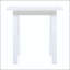 Selma Acacia Wood Accent Side Table - White PU, Weather-Resistant