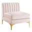 Chaise sans accoudoirs en velours Triumph Channel-1867309684