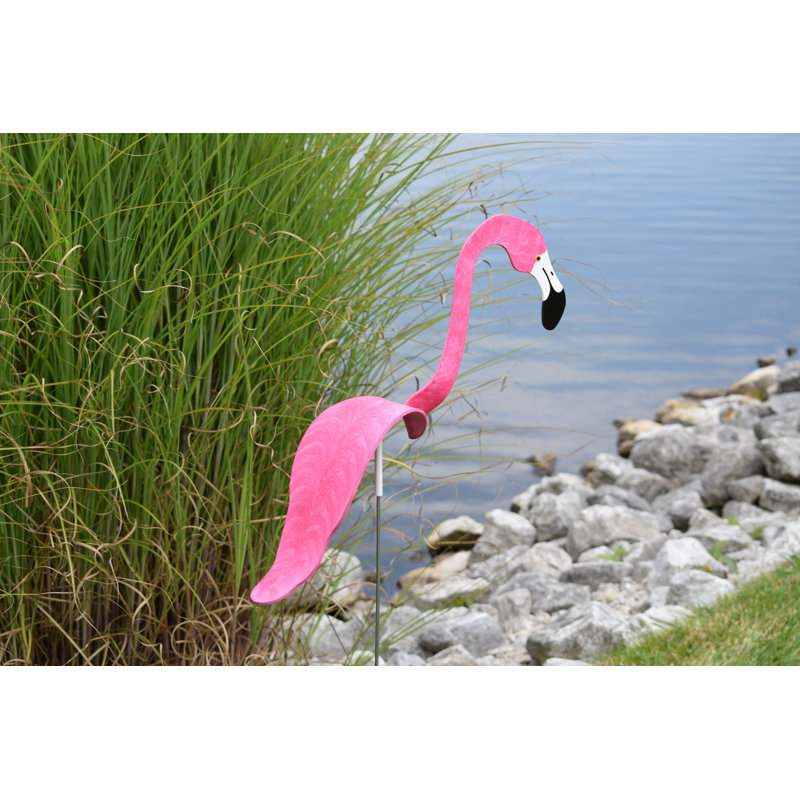 Art de jardin Emersyn Kelly Flamingo, Rose vif