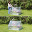 Mini serre extérieure Garmer avec jardin surélevé en métal et housse transparente - 4 pi x 3 pi-96814199