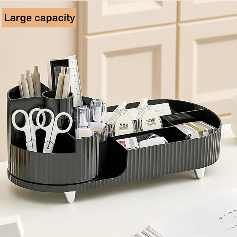Priella Plastic Makeup Organizer, Black