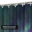 Northern Lights Norway Green Coast Shower Curtain with 12 Hooks-222522268