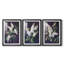 FLORAL Series CCXLIV - Impression encadrée de qualité supérieure sur mesure mat - 3 pièces-412272972-412272973