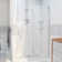 Unidoor-X 54" W x 72" H Hinged Frameless Shower Door with ClearMax™ Technology