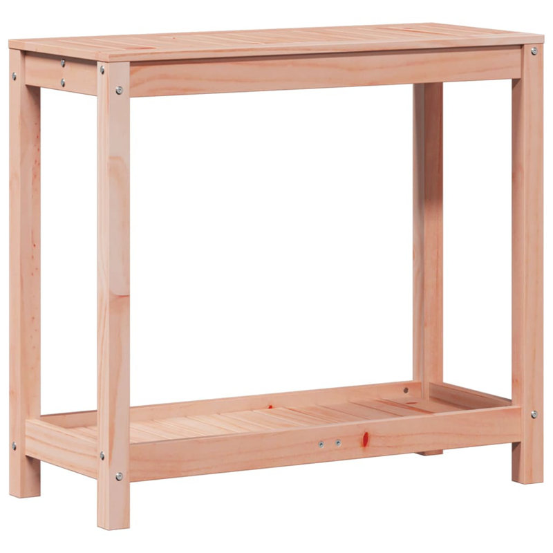 Revis Wood Potting Bench, Brown, white and pink