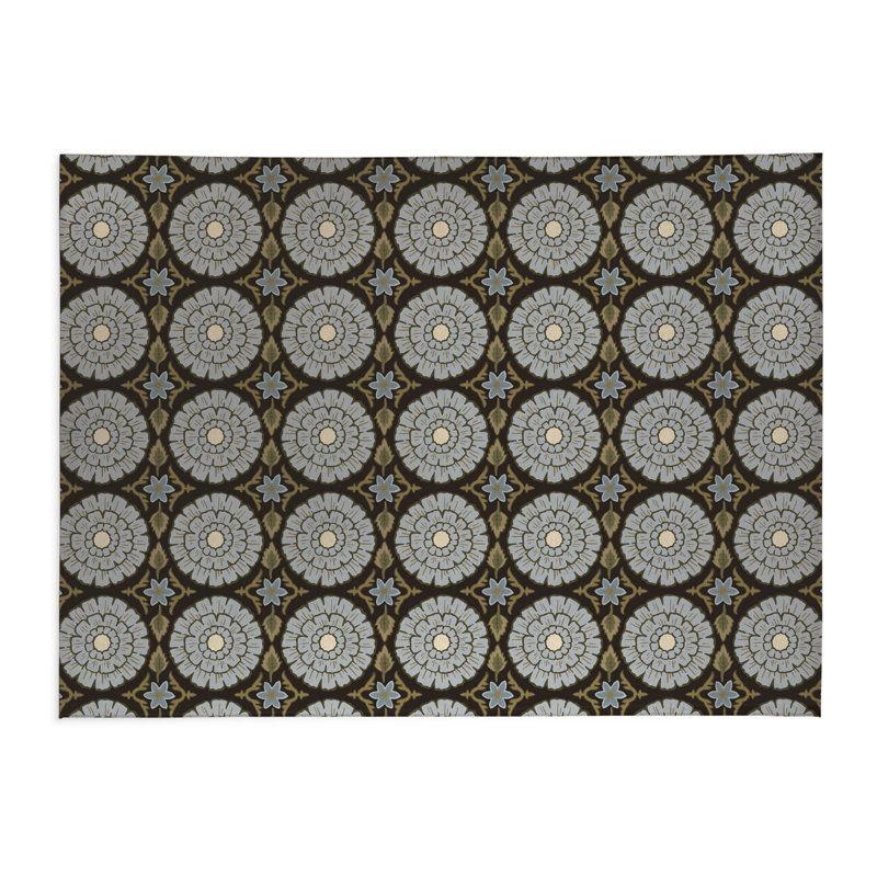 Tapis de blanchisserie antidérapant Lexi, 61 "L x 6.5 "H, Midnight Floral