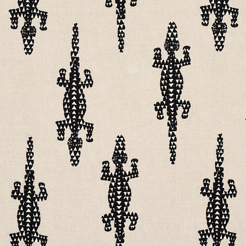 Baracoa Embroidery Fabric, Black