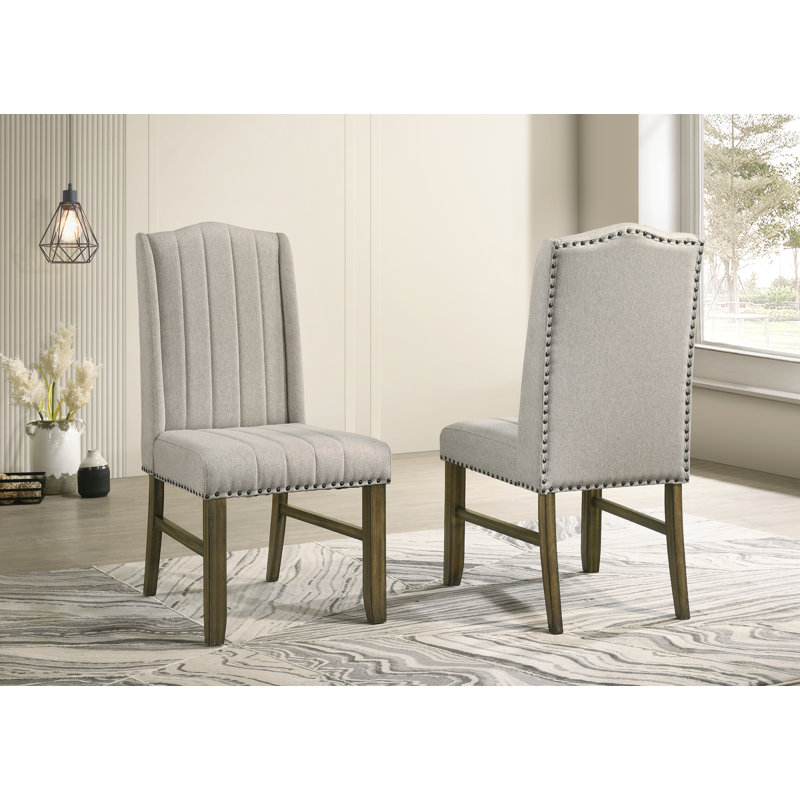 Traditional Wooden Fully Upholstered Dining Side Chair