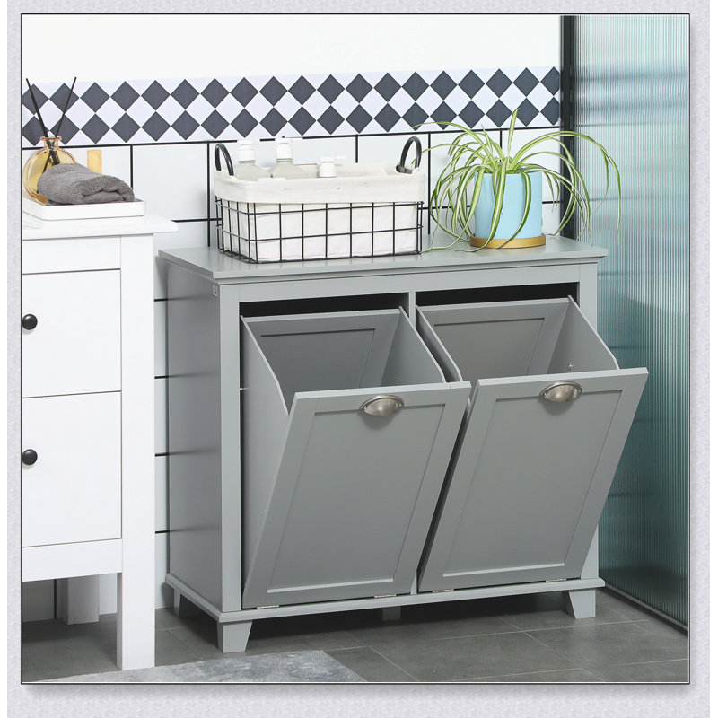 Armoire de salle de bain Tilt-Out, Gris