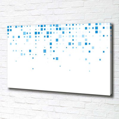 Blue Squares - Wrapped Canvas Print