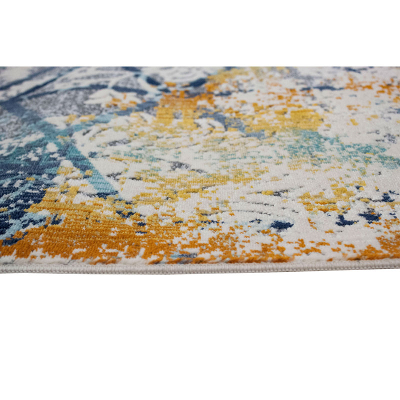 Lucha Floral Indoor Rug, Rectangle 9'7" x 13'9"