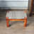 Dock 2-Piece Wooden Rest Stool With Wicker Seat