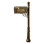 Lewiston Aluminum Post Mounted Mailbox