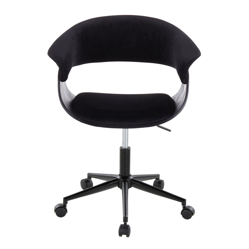 Chaise de bureau Zeitz, Noir, Noir