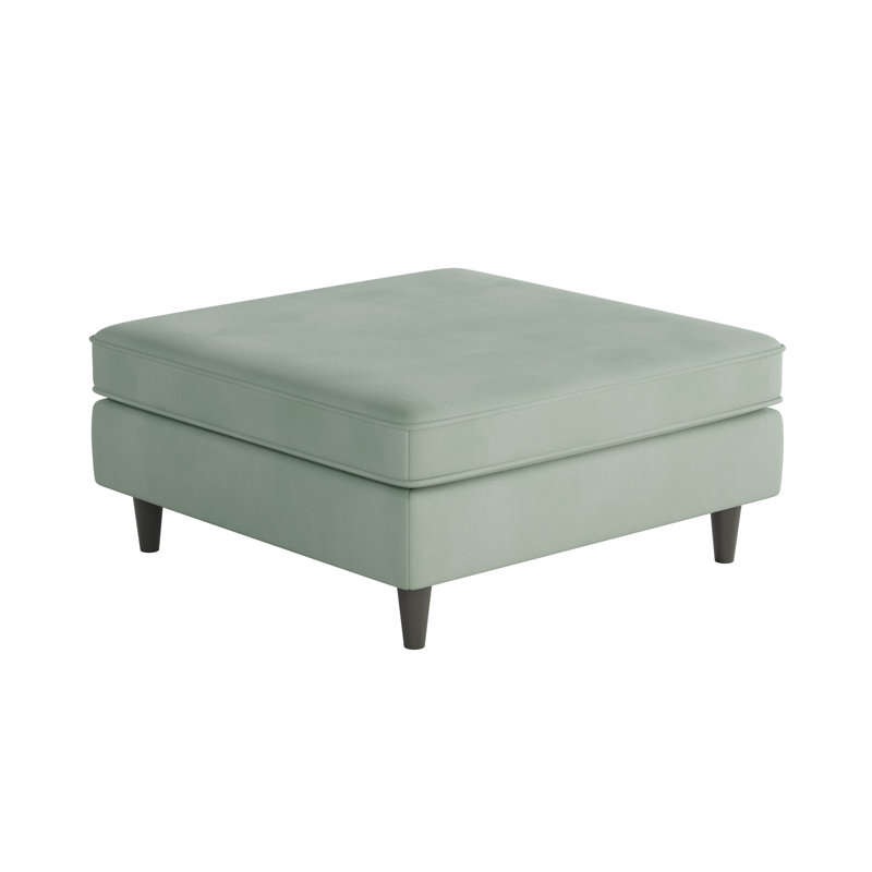 Repose-pieds Classic, Polyester eucalyptus Bella