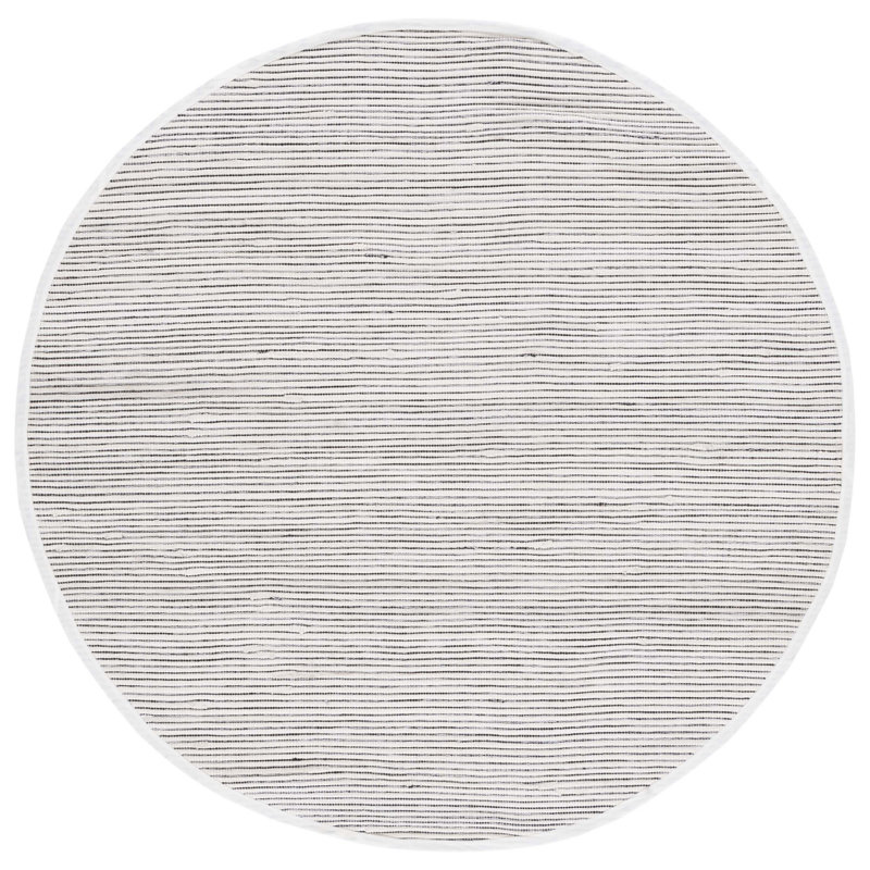 Tapis en coton tissé à plat Lilia-Mae, Rond 6 pi