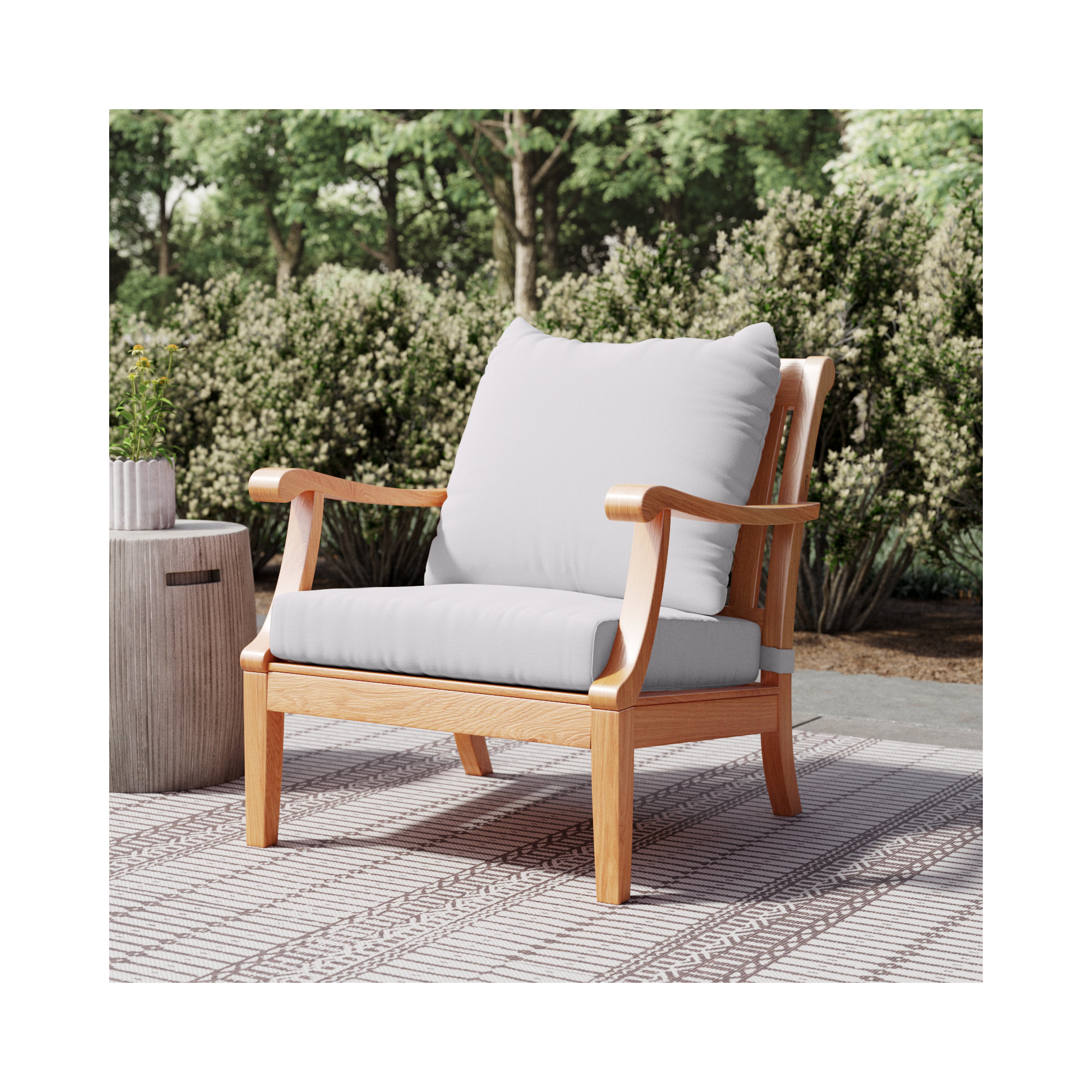 Arizona Teak Patio Chair with Cushions