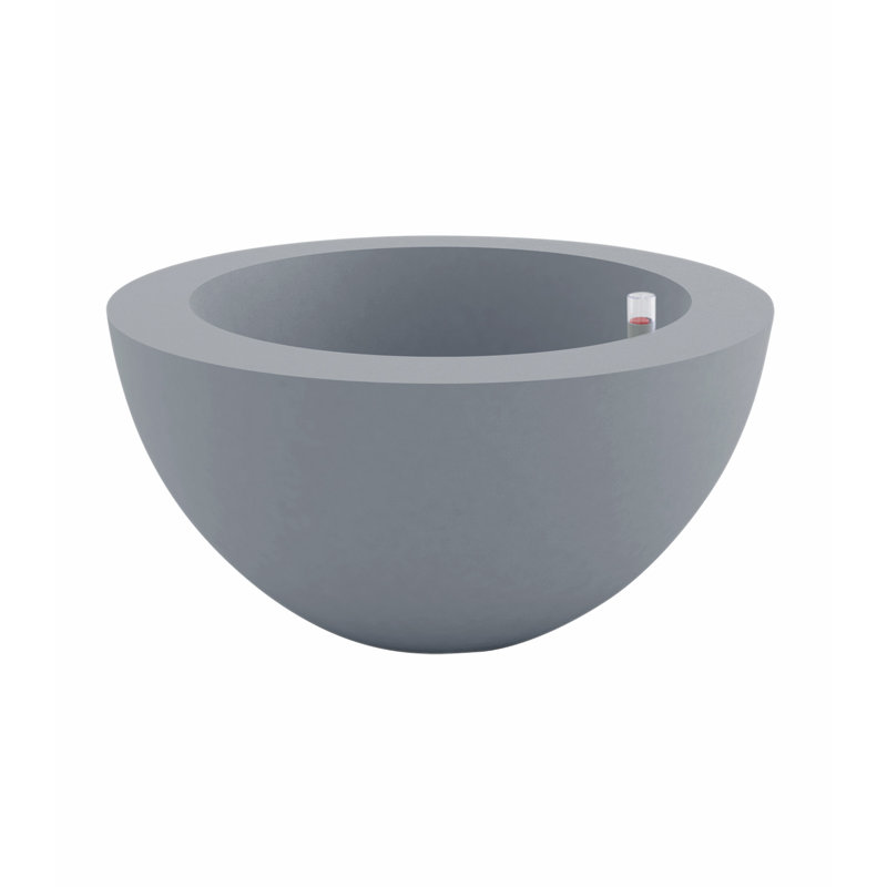 Sfera Resin Pot Planter, 15.75" H x 31.5" W x 31.5" D, Steel