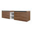 Meuble-lavabo mural 72 po avec lavabo de comptoir en résine, 1 tablette de rangement, 4 portes à fermeture douce