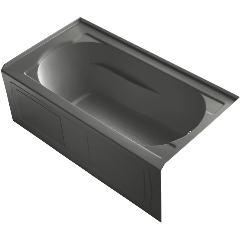 Baignoire de trempage 60" x 32" devonshire, Biscuit, Droite