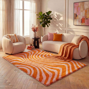 Joli Striped Area Rug Soft Dense Pile for Living Rooms and Bedrooms