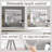 Vanity Mirror with Bluetooth Speaker and Lights, Hollywood Mirror with 15 Bulbs 3 Colour Modes USB