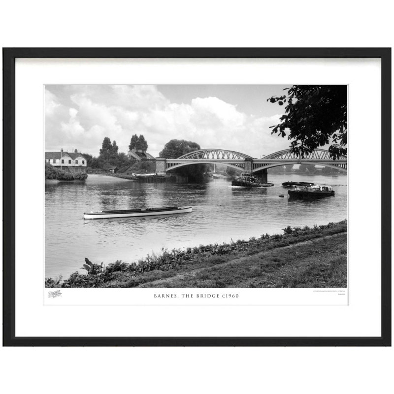 Barnes, The Bridge C1960 by Francis Frith - Single Picture Frame Print, 28cm H x 36cm W x 2.3cm D