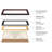 Cherry Solid Wood Diploma Frame, Tempered Glass, 11"x14" Certificate with Black Gold Double Mat-274125834-274125833