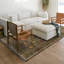 Tapis noir et vert Laurel Conor-James-949766387