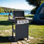 Barbecue au propane à 3 brûleurs 26 000 BTU avec deux tablettes, couvercle