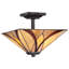 Rockton Glass Semi Flush Mount
