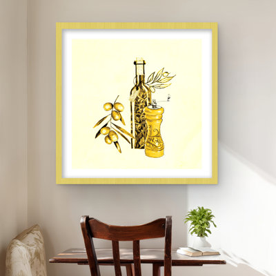 Huile d'olive et poivre - jaune