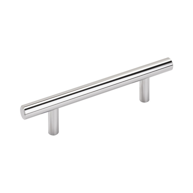 Poignées de barre centre à centre, Chrome poli, 3 3/4", 1