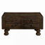 Solid Wood Rectangle Coffee Table For Living Room, 40-Inch Antique Coffee Table With 4 Drawers-114232941