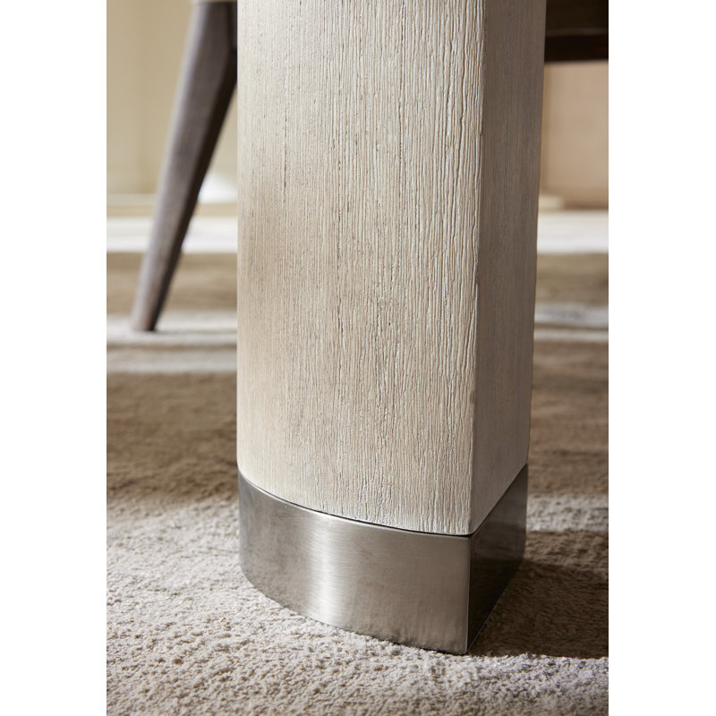 Diamond Finish Extendable Rectangular Oak Dining Table