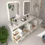 Ensemble de meuble-lavabo double autoportant 84 po Vivian-116298629