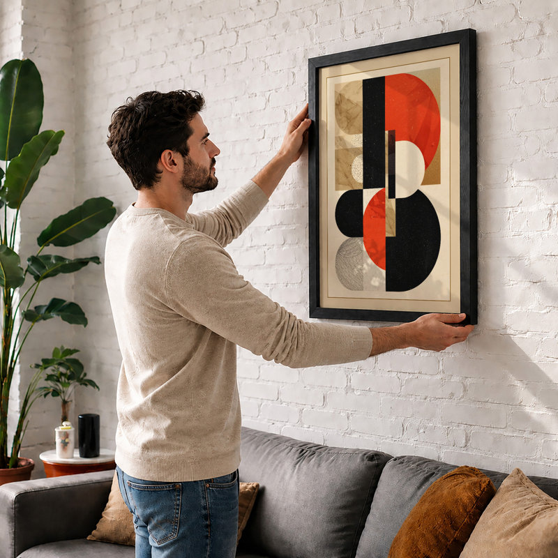Harmony Geometric - Print, A4 - 29.7 x 21.0 cm, White