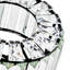  Plafonnier semi-encastré cylindrique en cristal à 4 lumières à intensité variable-863158133-845498495