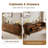 71" Credenza Sideboard With Drawers And Cabinets,strong Solid Wood Legs, Adjustable Shelves, Mid-century Modern Accent Cabinet For Entryway, Wood Tv Stand