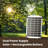 Solar-Powered Japanese Lantern 3-Tier Cascading Water Fountain with LED Lights, 35.2" Tall Resin Outdoor Water Feature for Garden Patio Zen Decor