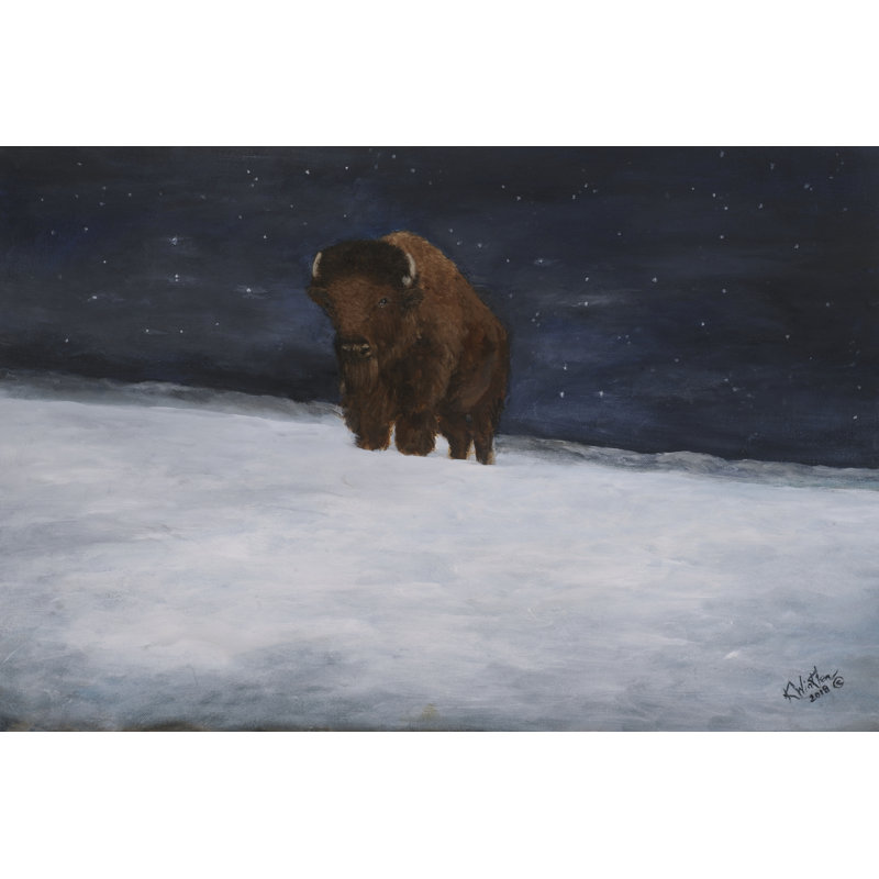 Journey Through the Snow II by Kathy Winkler - Painting, Wrapped Canvas, 81cm H x 122cm W