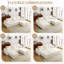 Canapé repose-pieds beige (avec repose-pieds seulement)