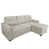 SOFA w/REVERSIBLE CHAISE,BED & STORAGE BEIGE