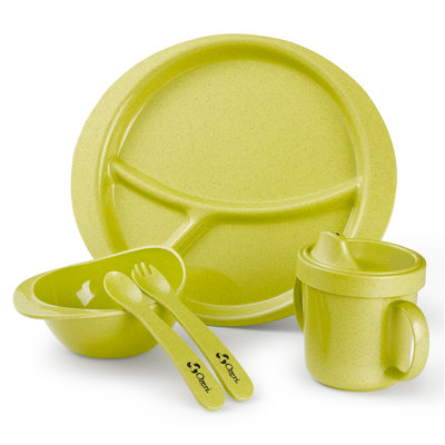 Earth Dish Set For Kids, Made from Plant-Derived and Natural Materials